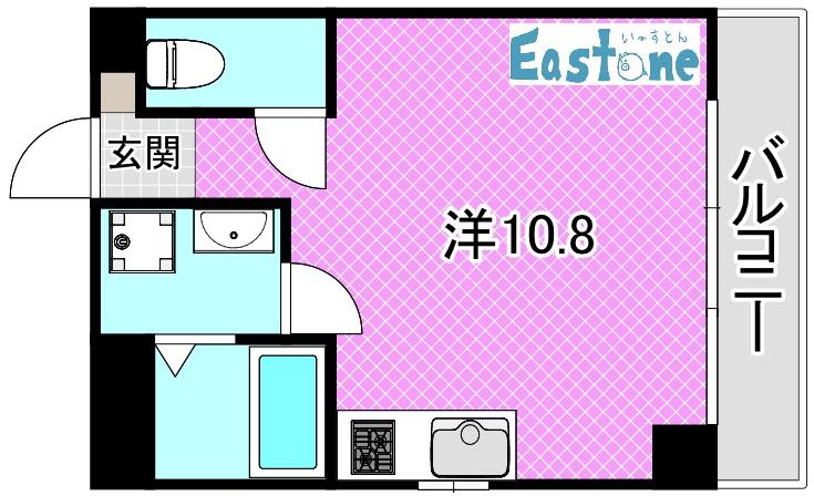 オアシスJ(ワンルーム/5階)の間取り写真