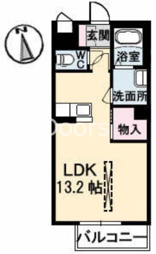 アンシャンテ厚生(ワンルーム/3階)の間取り写真