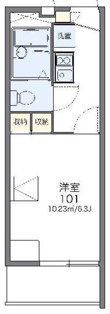 レオパレス榮(1K/3階)の間取り写真