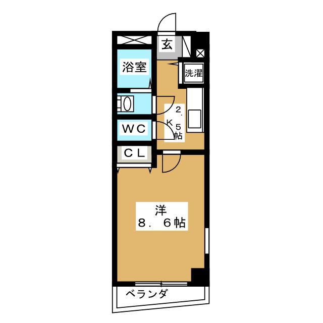 アルス本郷(1K/1階)の間取り写真