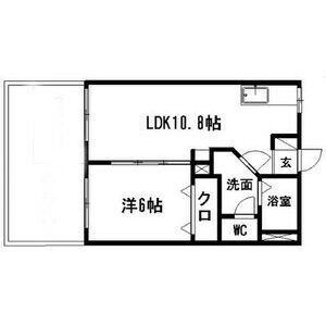 メイクリマールA(1LDK/2階)の間取り写真