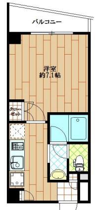 GRAND JOUR(1K/6階)の間取り写真