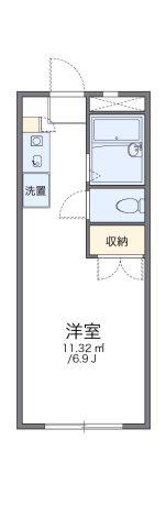 レオパレスANNEXEGAWA(1K/1階)の間取り写真