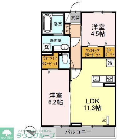 湘南新宿ライン宇須 蓮田駅 徒歩5分 3階建 築8年(2LDK/2階)の間取り写真