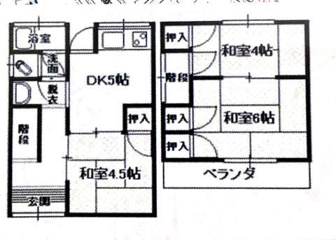 本庄町中3丁目(3DK/1階)の間取り写真