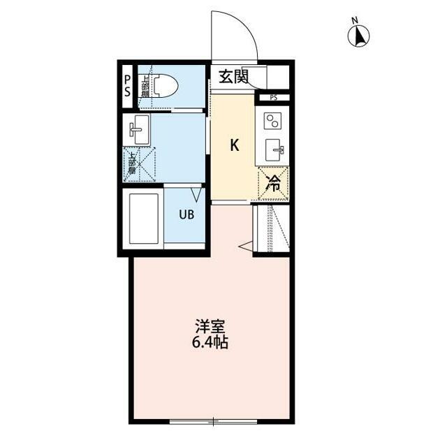 IDEN OAK(1K/3階)の間取り写真