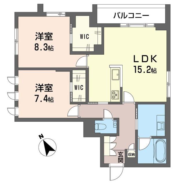 ニゲラパレス(2LDK/1階)の間取り写真