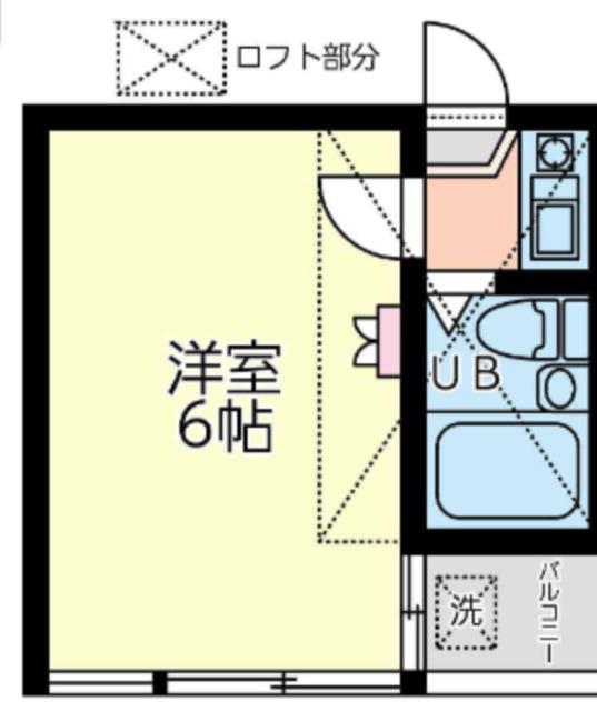 レオパレス東寺尾第1(1K/2階)の間取り写真