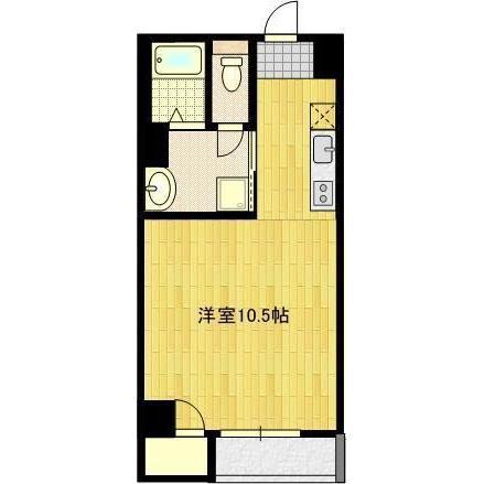 AMPELOS BLD(1K/2階)の間取り写真