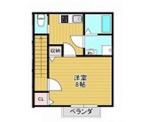 ORION(1K/2階)の間取り写真