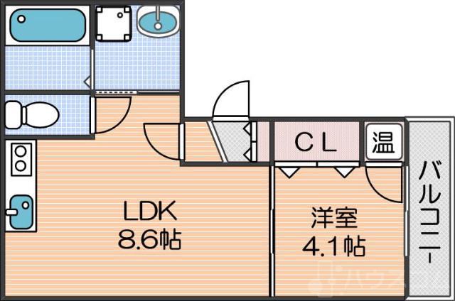 F ASECIA MATINエフアセシアマタン(1LDK/2階)の間取り写真