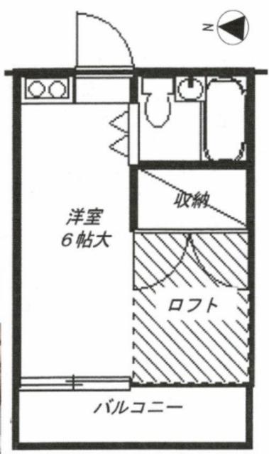 メゾンフルール(ワンルーム/2階)の間取り写真