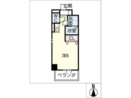 サン・名駅太閤ビル(ワンルーム/5階)の間取り写真