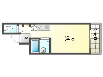 藤ビル(ワンルーム/4階)の間取り写真