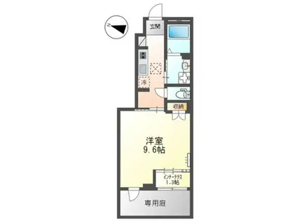 地下鉄長堀鶴見緑地線 鶴見緑地駅 徒歩11分 2階建 築2年(1K/1階)の間取り写真