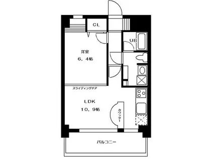 RKP横浜III(1LDK/6階)の間取り写真