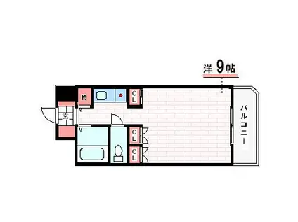 ダイニチコンストラクション(1K/6階)の間取り写真