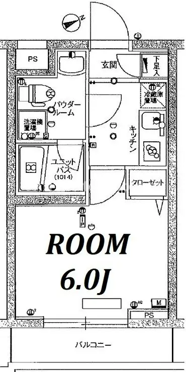 スカイコート品川東大井 4階階 間取り