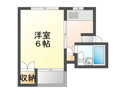 ライブビル千里(ワンルーム/3階)の間取り写真