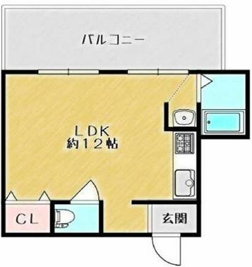 エスポワール白鷺(ワンルーム/5階)の間取り写真