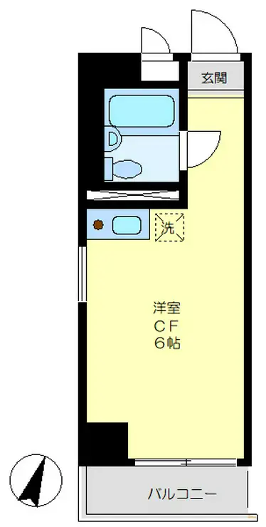 西横浜クリス・コーポ 5階階 間取り