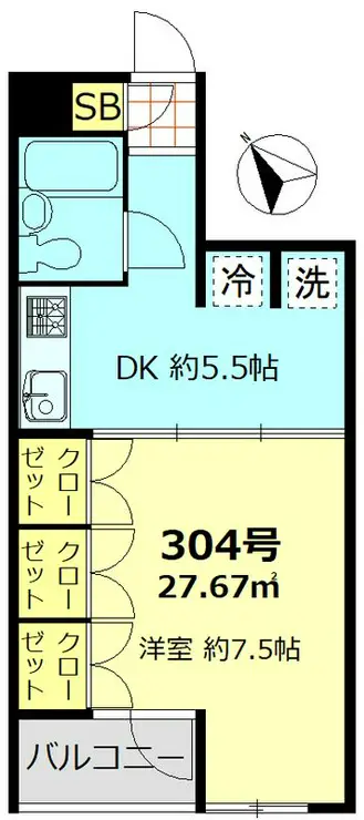 ガーデンハイツ小山 3階階 間取り