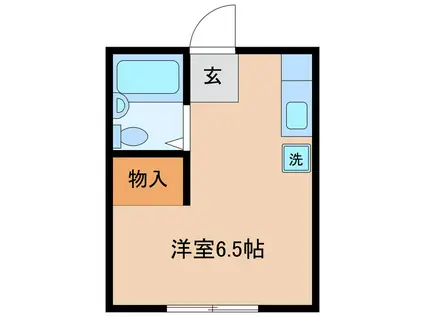 日野ベース(ワンルーム/2階)の間取り写真