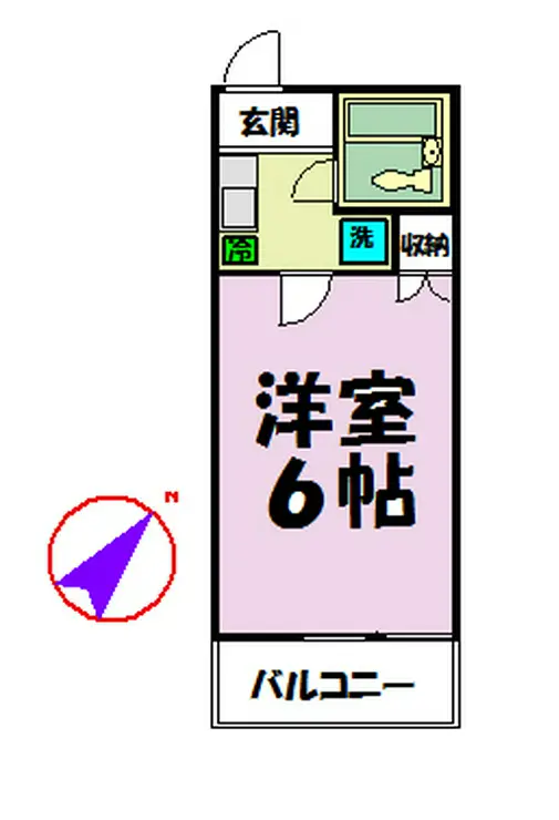 スパークルシティ 2階階 間取り