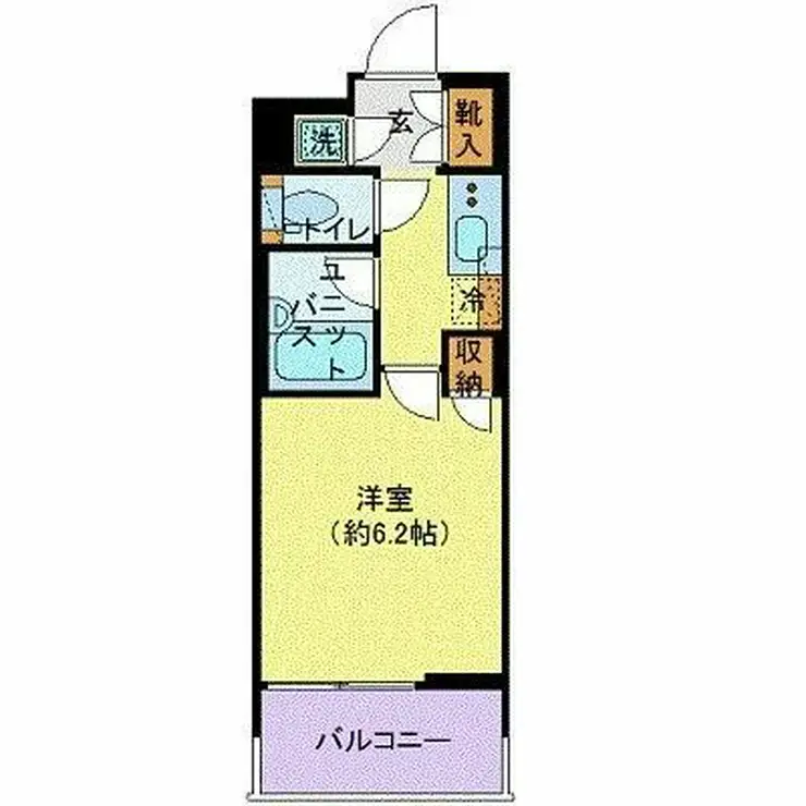 パレステュディオ芝浦シティ 7階階 間取り