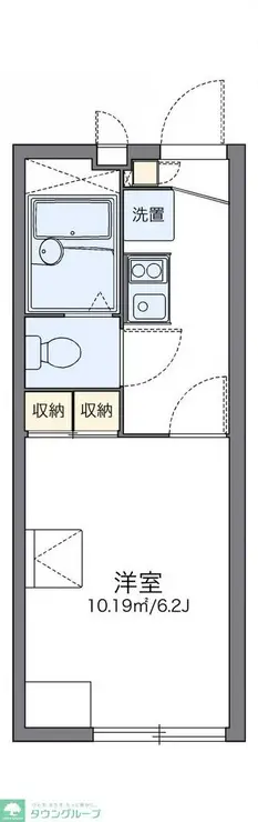 レオパレスパラディーゾ 1階階 間取り