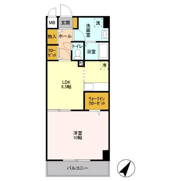 SOLARE横浜 2階階 間取り