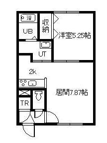 フォレスト31(1LDK/2階)の間取り写真