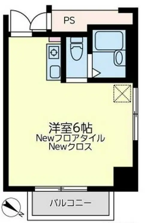 西横浜クリス・コーポ 1階階 間取り