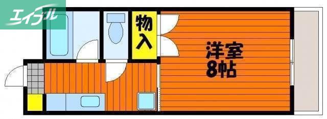 アークハイツ富田町(1K/7階)の間取り写真