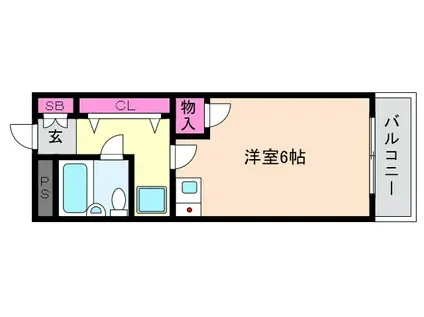 メゾンハレ(ワンルーム/3階)の間取り写真