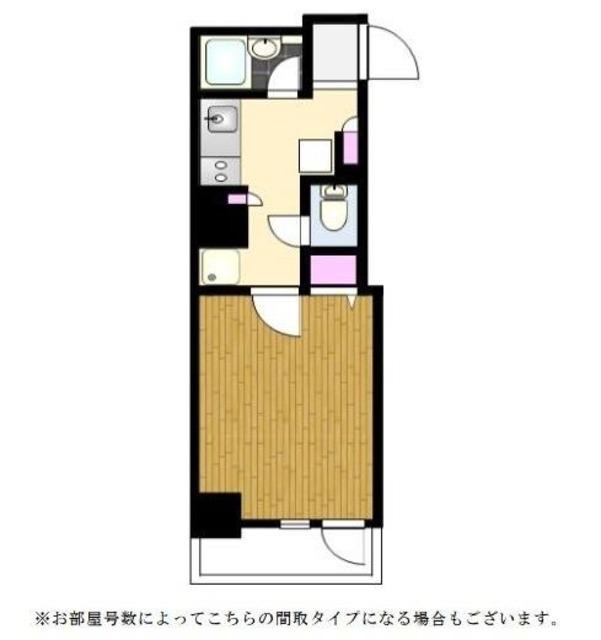 プレール・ドゥーク蒲田II(1K/8階)の間取り写真