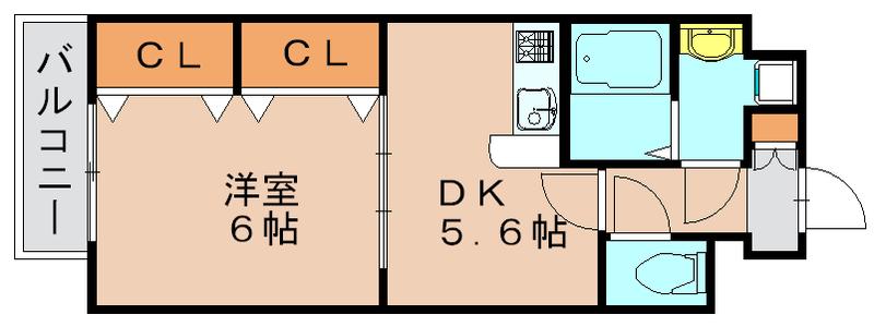 プレミール コノミ(1DK/8階)の間取り写真