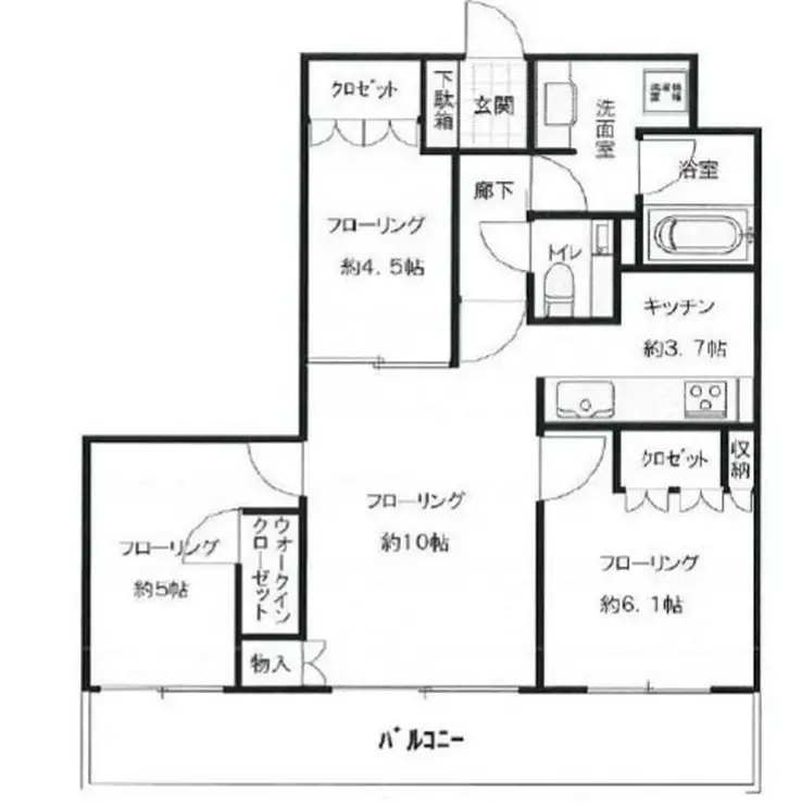 アトラスタワー西新宿 11階階 間取り