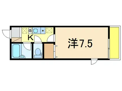 アリハイム表町(1K/1階)の間取り写真