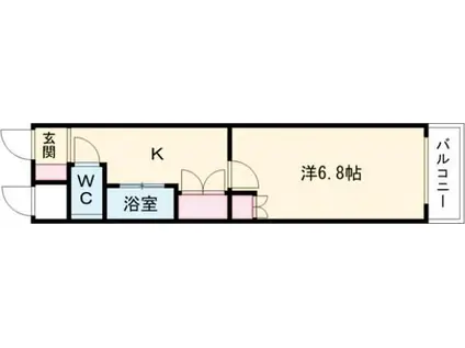 アイルームいなべ大安(1K/2階)の間取り写真