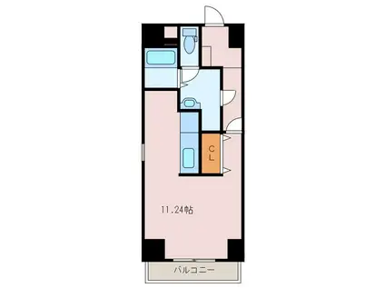 メソン・グランディールII(ワンルーム/3階)の間取り写真