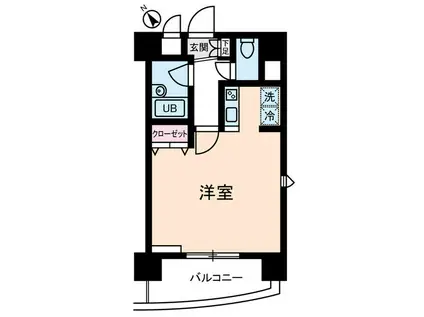 アムス志村(ワンルーム/4階)の間取り写真