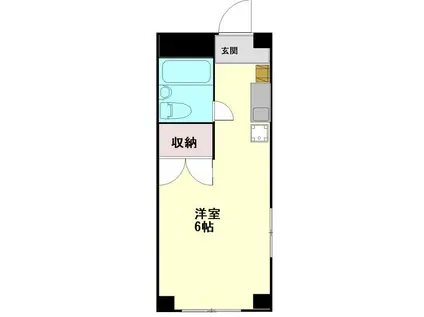 グリーンネスめじろ台(ワンルーム/2階)の間取り写真