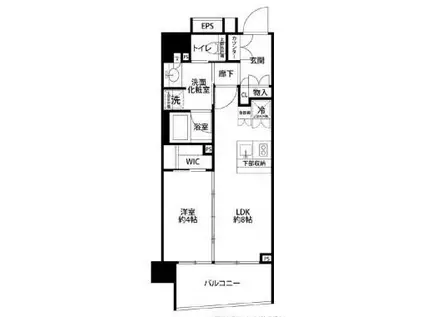 プラウド銀座一丁目(1LDK/7階)の間取り写真