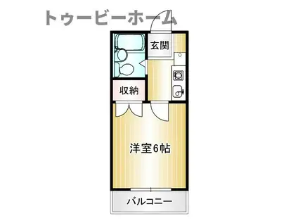 GOODY(1K/4階)の間取り写真