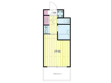 コリーヌ千里(1K/2階)の間取り写真