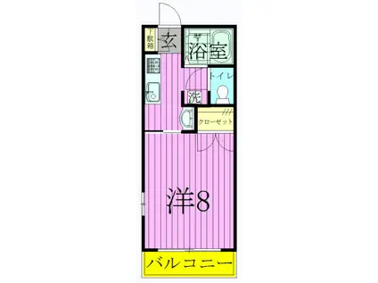 アーバン・コート(1K/2階)の間取り写真