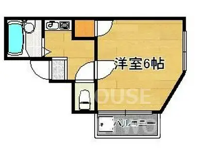 ロイヤル紫野(1K/3階)の間取り写真