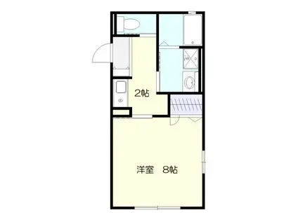 ラ シュエット(1K/1階)の間取り写真