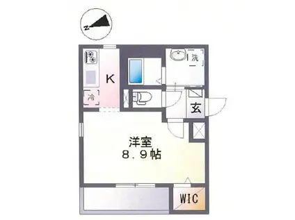 MK RESIDENCE WASEDA(1K/5階)の間取り写真